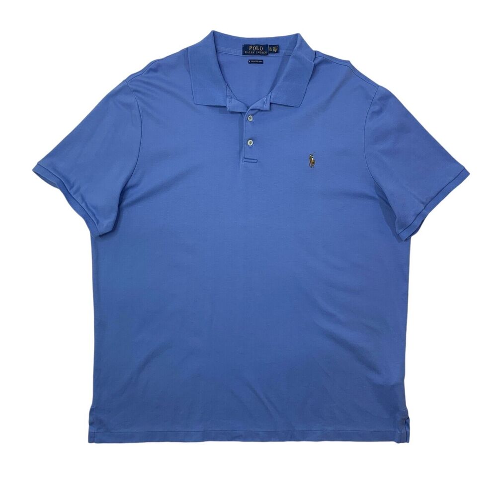 Polo Ralph Lauren Polo Shirt Mens XL Extra Large Blue Jay Cotton Classic Fit